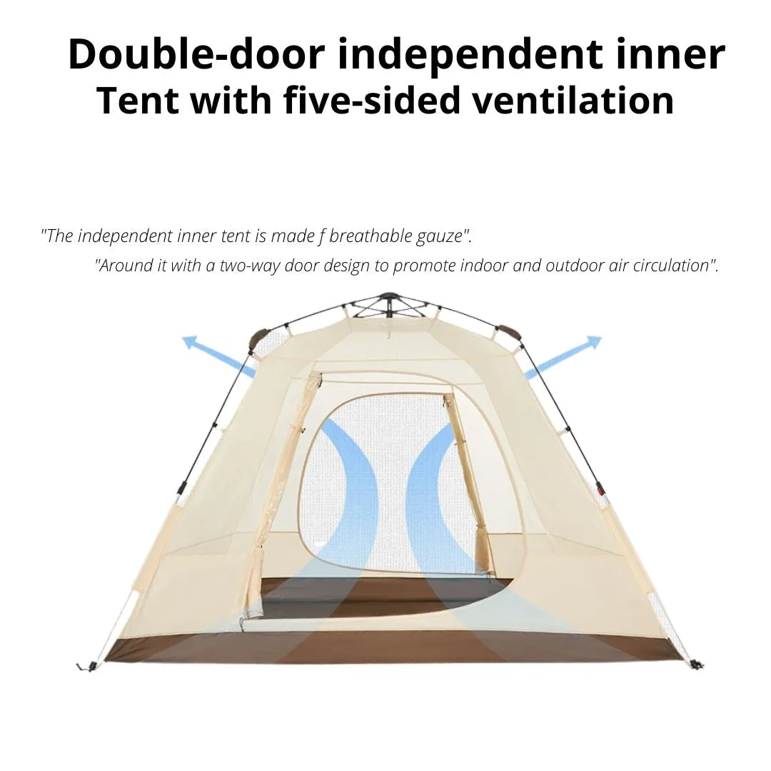 Naturehike UPF50  ANGO POP UP TENT FOR 4 MAN (WITH HALL POLE)