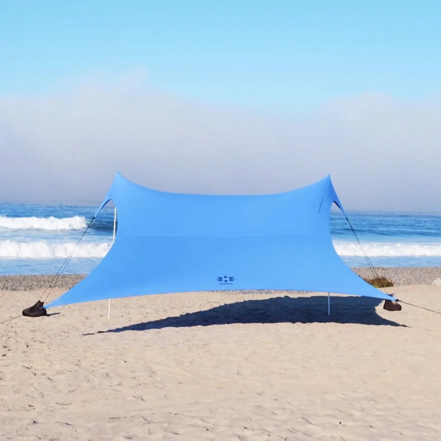 Neso Gigante - Portable Beach Tent - Ideal to Enjoy with Family and Friends - UPF 50 , Water-Resistant, and Lightweight - Periwinkle Blue, 11' x 11'
