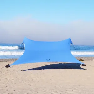 Neso Gigante - Portable Beach Tent - Ideal to Enjoy with Family and Friends - UPF 50 , Water-Resistant, and Lightweight - Periwinkle Blue, 11' x 11'