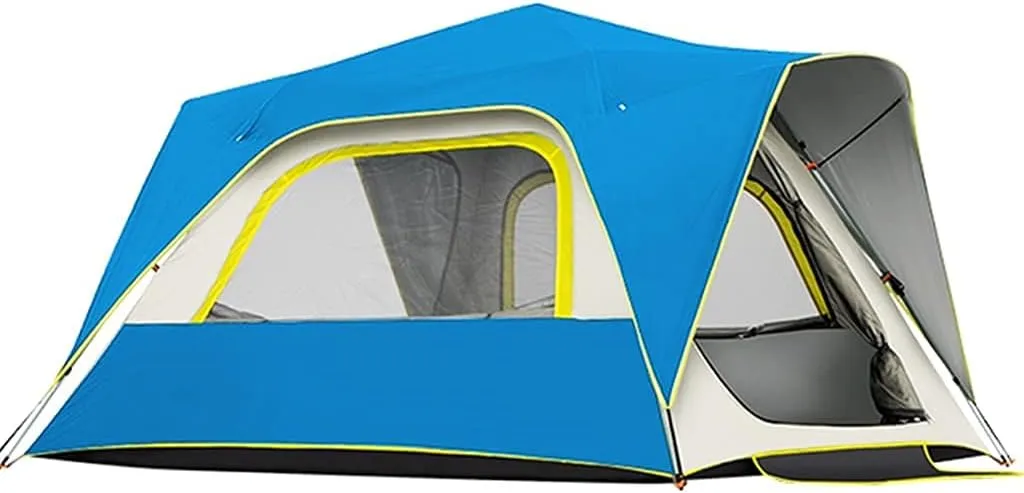 NIEH 4-5 Person/Man Tent, Camping Instant Pop Up Tents, Family Tent for Outdoor Camping, Double Layer 4 Season Tents Big Family Shelter for Backpacking Beach Picnic-240x240x153cm
