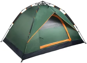 NIEH Camping Tent Automatic Pop Up Lightweight Dome Tent Thicken Rainproof 3-4 Person Family Tent Outtdoor Tent