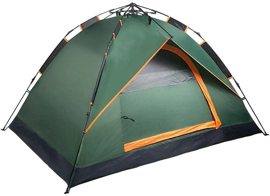 NIEH Camping Tent Automatic Pop Up Lightweight Dome Tent Thicken Rainproof 3-4 Person Family Tent Outtdoor Tent