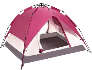 NIEH Dome Tents Outdoor Portable Foldable Camping Tent, Instant Pop-Up Tent 3-4 Persons Quick Set Up Windproof and Rainproof