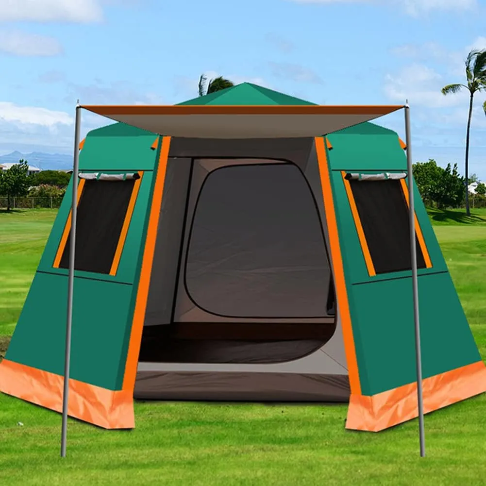 NIEH Family Outdoor Camping Tent Automatic Pop-Up Tent 3-4 Person Double Layer Instant Tent Easy Set Up Ideal Outdoor s