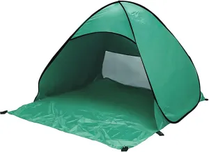 NIEH Sun Protection Outdoor Beach Tent, Automatic Portable UV Beach Tent, Sun Shade Instant Tent, with a Carry Bag for Camping, Fishing, Hiking,Picnicing, Traveling, Green