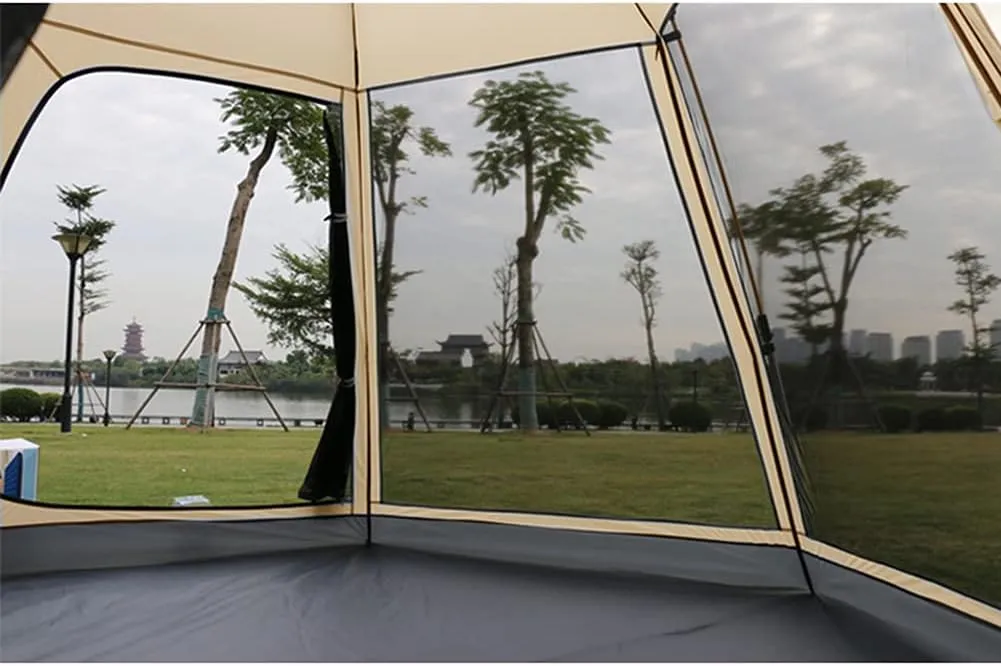 NIEH Tent 2/3-4 Person Waterproof Windproof Camping Hiking Tent Portable Anti-UV Tent Outdoor Automatic Tents Family Speed by Tent Outdoor