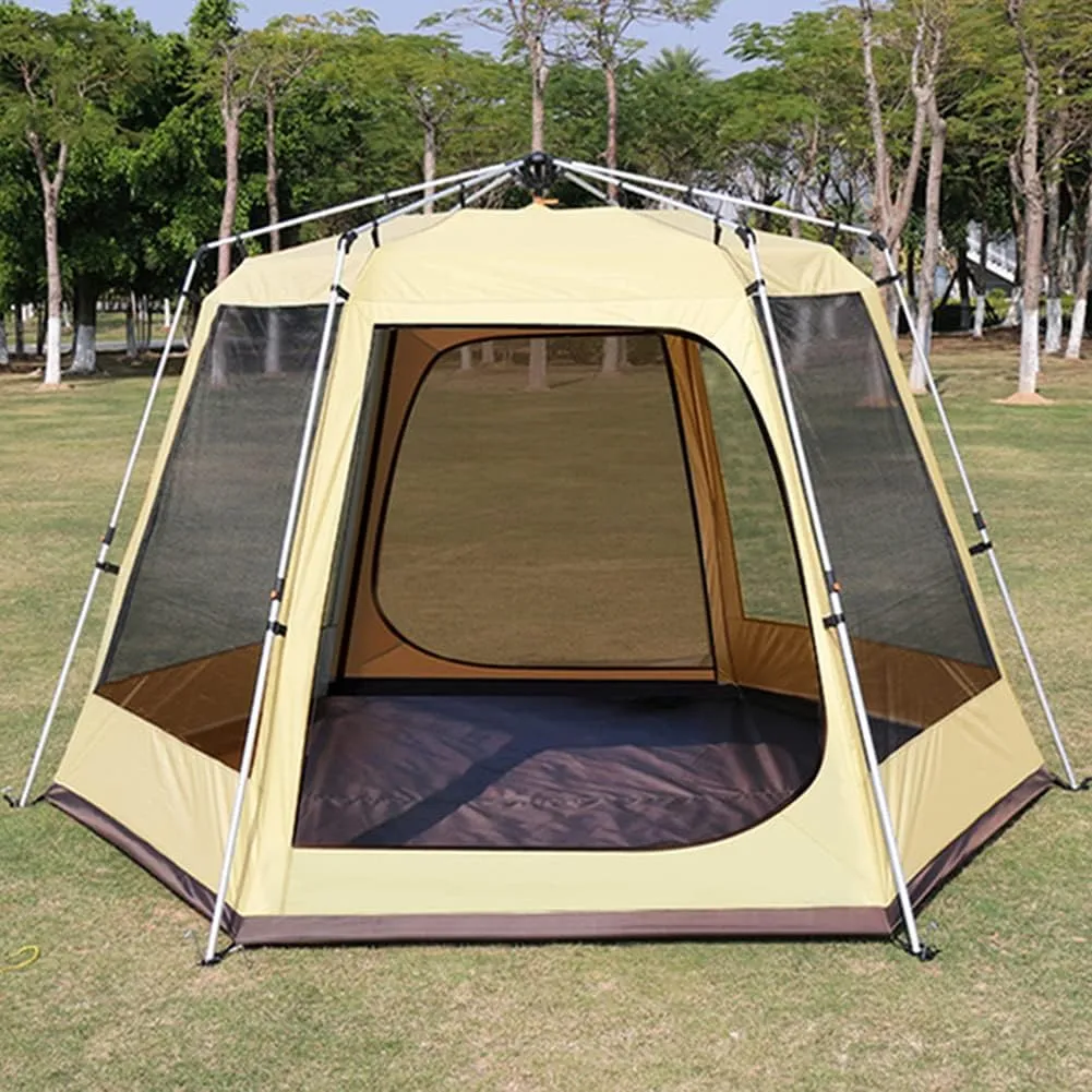NIEH Tent 2/3-4 Person Waterproof Windproof Camping Hiking Tent Portable Anti-UV Tent Outdoor Automatic Tents Family Speed by Tent Outdoor