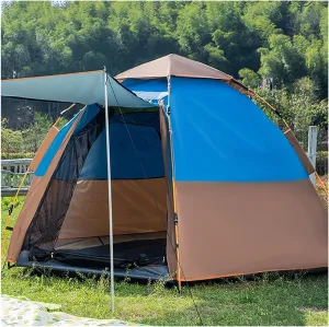 NIEH Tent 3-4 Person Camping Tent, Instant Portable Dome Tent Water-Resistant & UV Protection Sun Shelter, Instant Family Tents, Camping, Outdoor