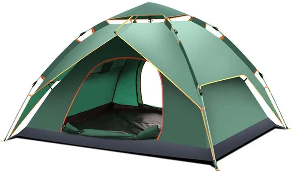 NIEH Tent Camping Automatic Immediate Pop Up 3-4 People Family Tent Outdoor Thicken Rainproof Lightweight Dome Tent