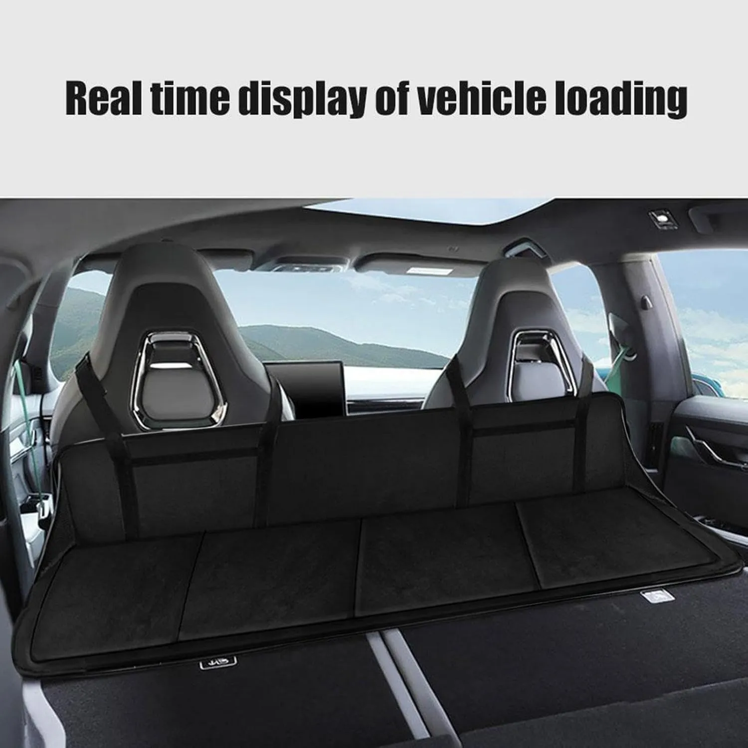 Non-Inflatable Mattress - Sleeping Pad, Car Travel Bed | Trunk Backseat Extender, Fold-Up Seat Cushion Mattress, Vehicle Bed Extension, Car Rear Seat Sleeping Pad for Indoor Outdoor Hiking Honeymoon