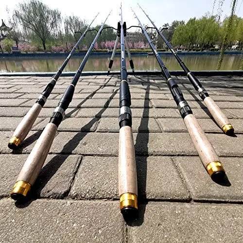 None Branded 1.8m2.1m2.4m2.7m3.0m Multifunction Spinning Rod Carbon Fishing Fish Pole Telescopic Travel Fishing Rod Ultrashort Fishing Tackle