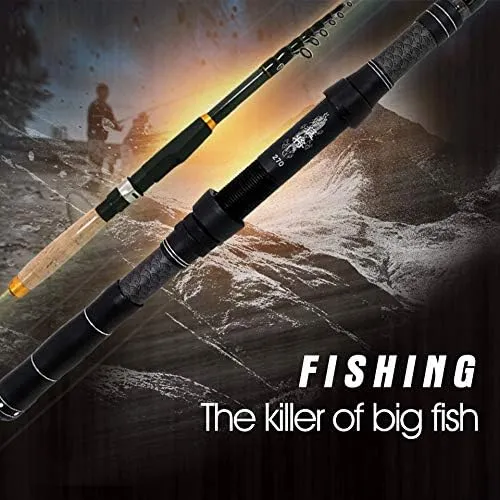 None Branded 1.8m2.1m2.4m2.7m3.0m Multifunction Spinning Rod Carbon Fishing Fish Pole Telescopic Travel Fishing Rod Ultrashort Fishing Tackle