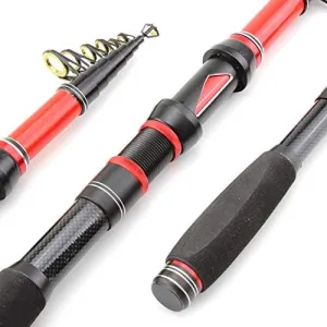 None Branded New 1.8M-3.0M Ultrashort Fishing Spinning Rod Carbon Fishing Pole Telescopic Travel Fish Rods Tackle Lure 30-60g