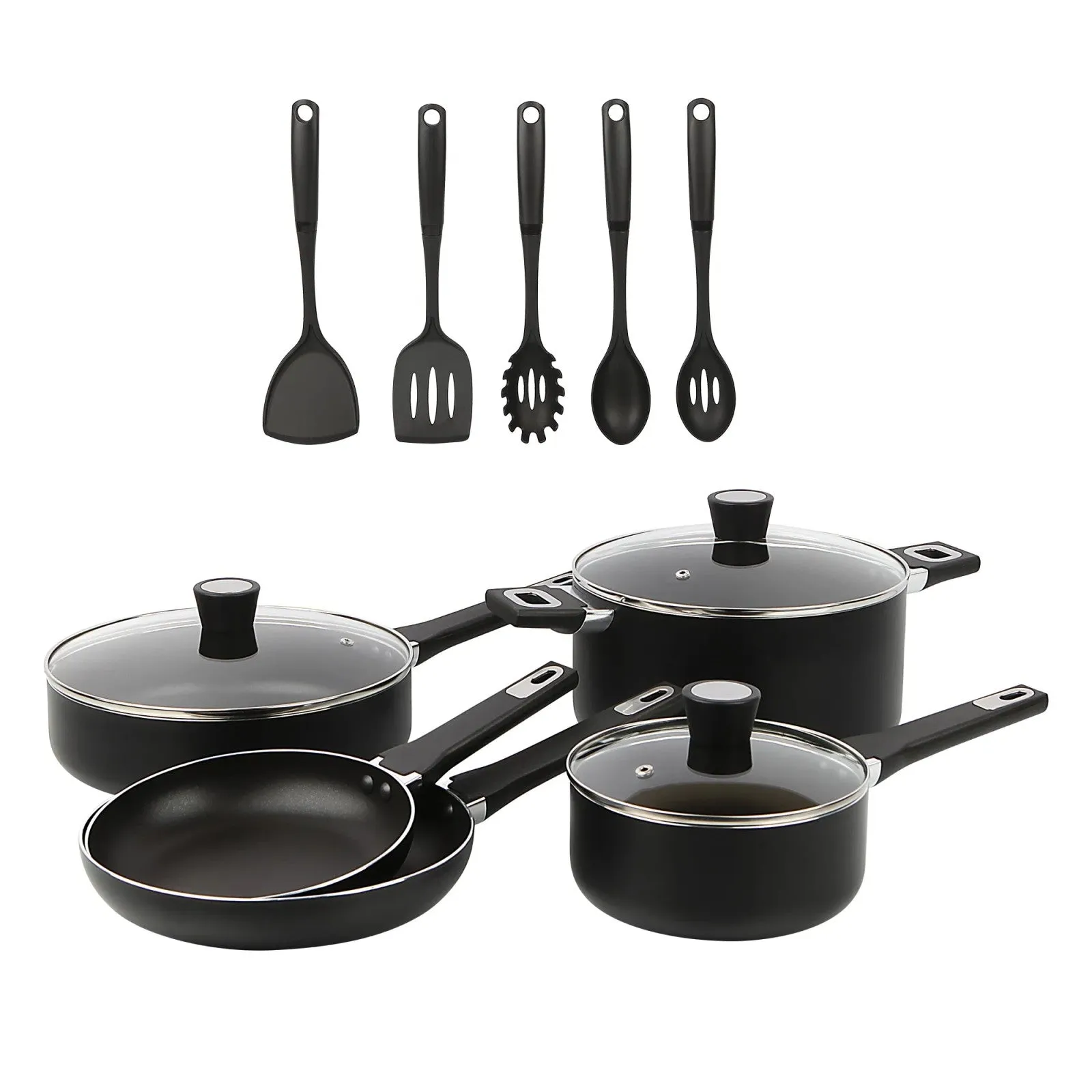 Nonstick 13  Set, Black Cookware Wholesale pricing LunaLulink Alloy 7月24日 support Aluminum Piece