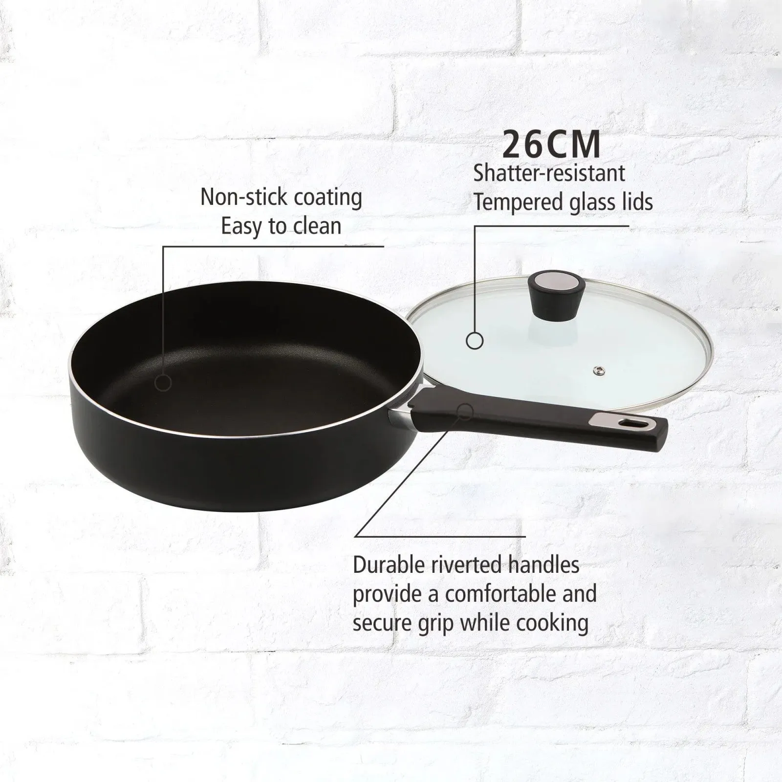 Nonstick 13  Set, Black Cookware Wholesale pricing LunaLulink Alloy 7月24日 support Aluminum Piece