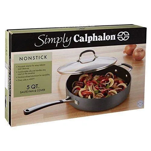 Nonstick & Sauté User-friendly 5-qt. Calphalon Cover VIP offer Simply Pan