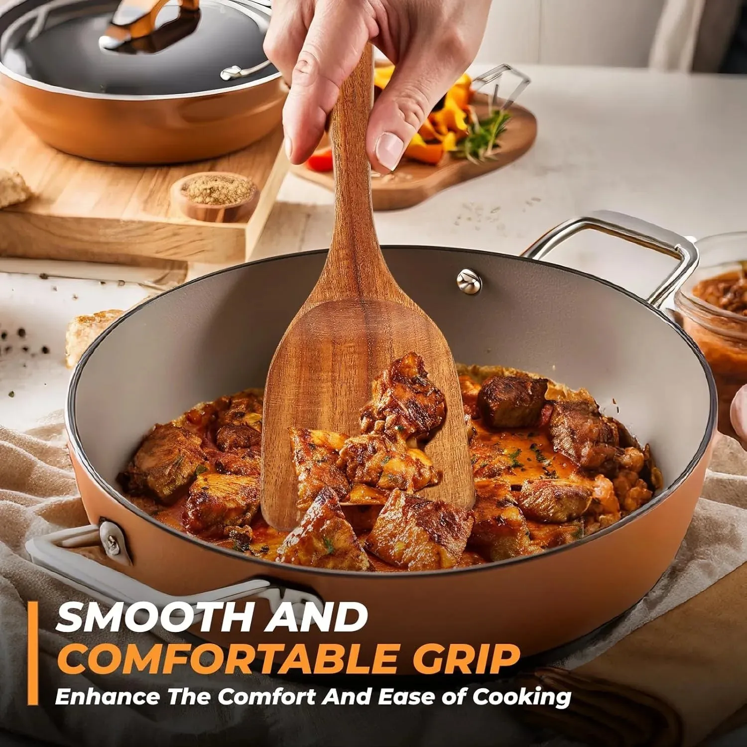 Nonstick Spatulas Wooden Safe Curated collection Best deal