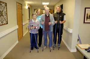 Nordic Walking Poles Custom Fit to Your Height. Quality 1-Piece Poles - 32 Lengths Non-Collapsible. #1 for Hiking, Trekking, Physical Therapy.