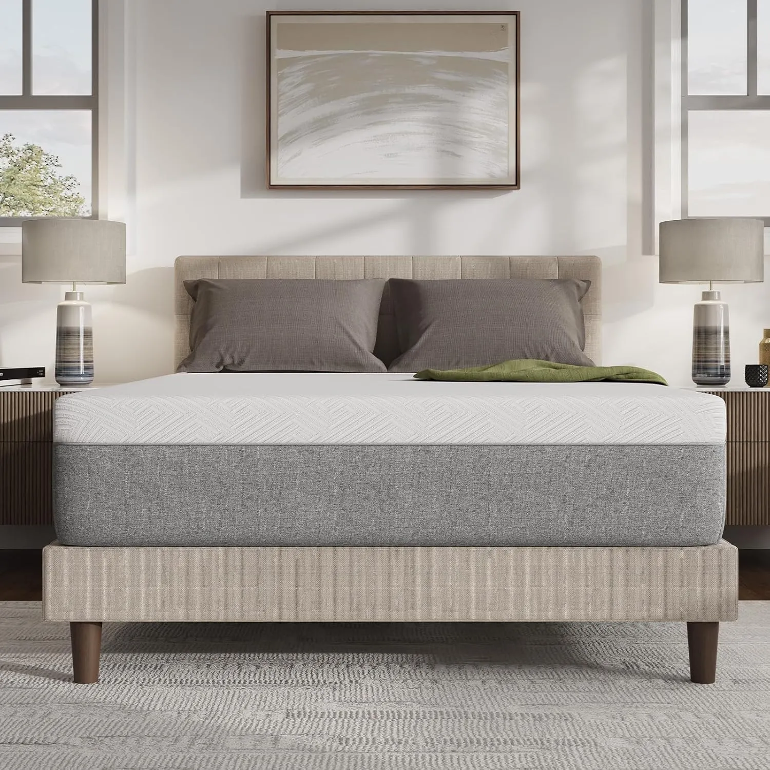 Novilla 14 Inch Mattress Queen, Gel Memory Foam Queen Mattress in a Box with Comfort Foam for Contour Support & Motion Isolation & Edge Support, CertiPUR-US Certified