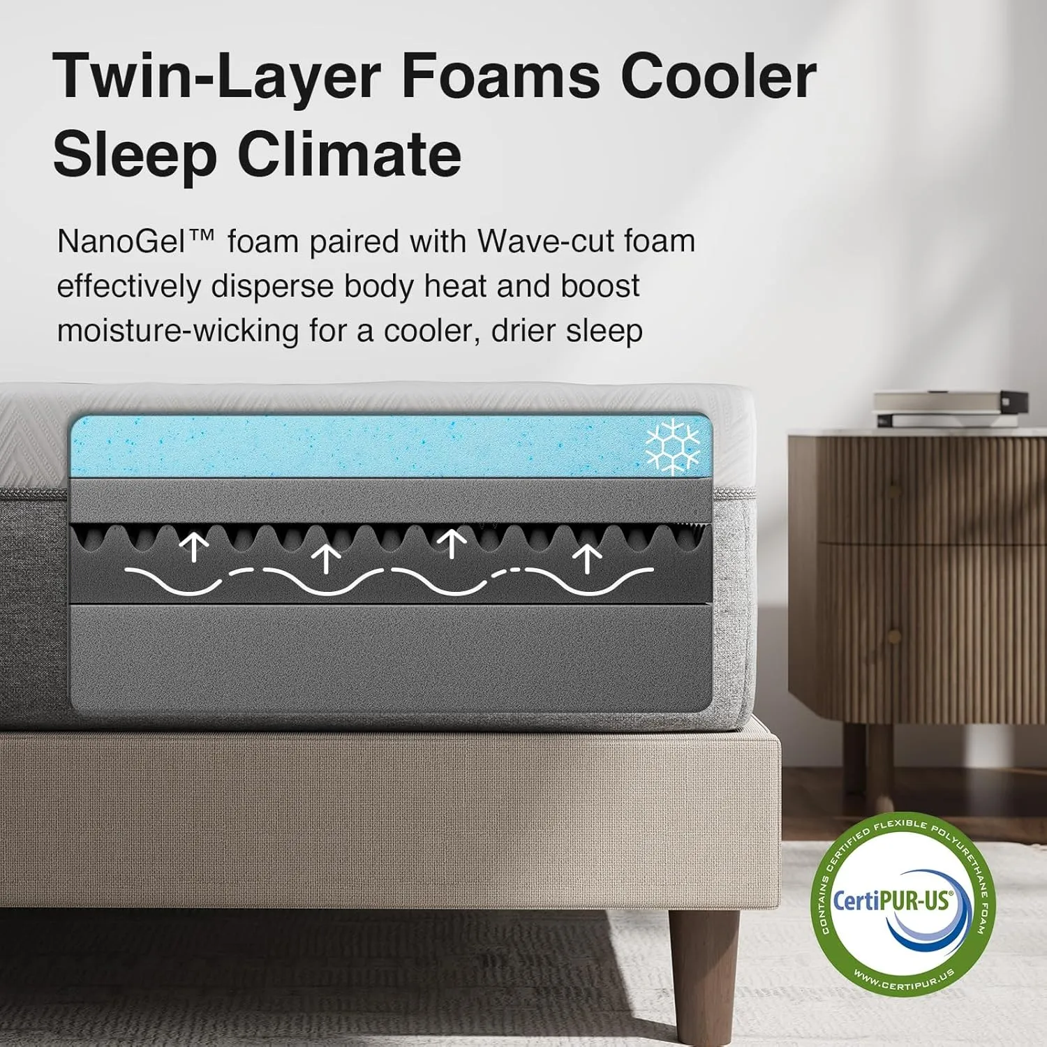 Novilla 14 Inch Mattress Queen, Gel Memory Foam Queen Mattress in a Box with Comfort Foam for Contour Support & Motion Isolation & Edge Support, CertiPUR-US Certified