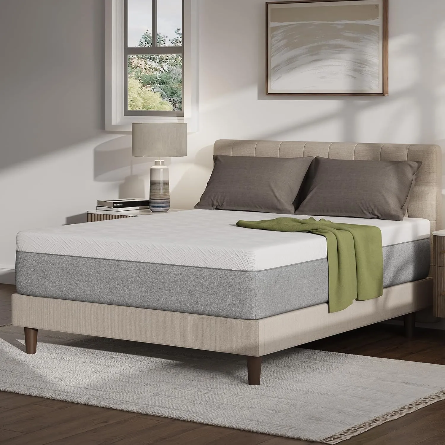 Novilla 14 Inch Mattress Queen, Gel Memory Foam Queen Mattress in a Box with Comfort Foam for Contour Support & Motion Isolation & Edge Support, CertiPUR-US Certified