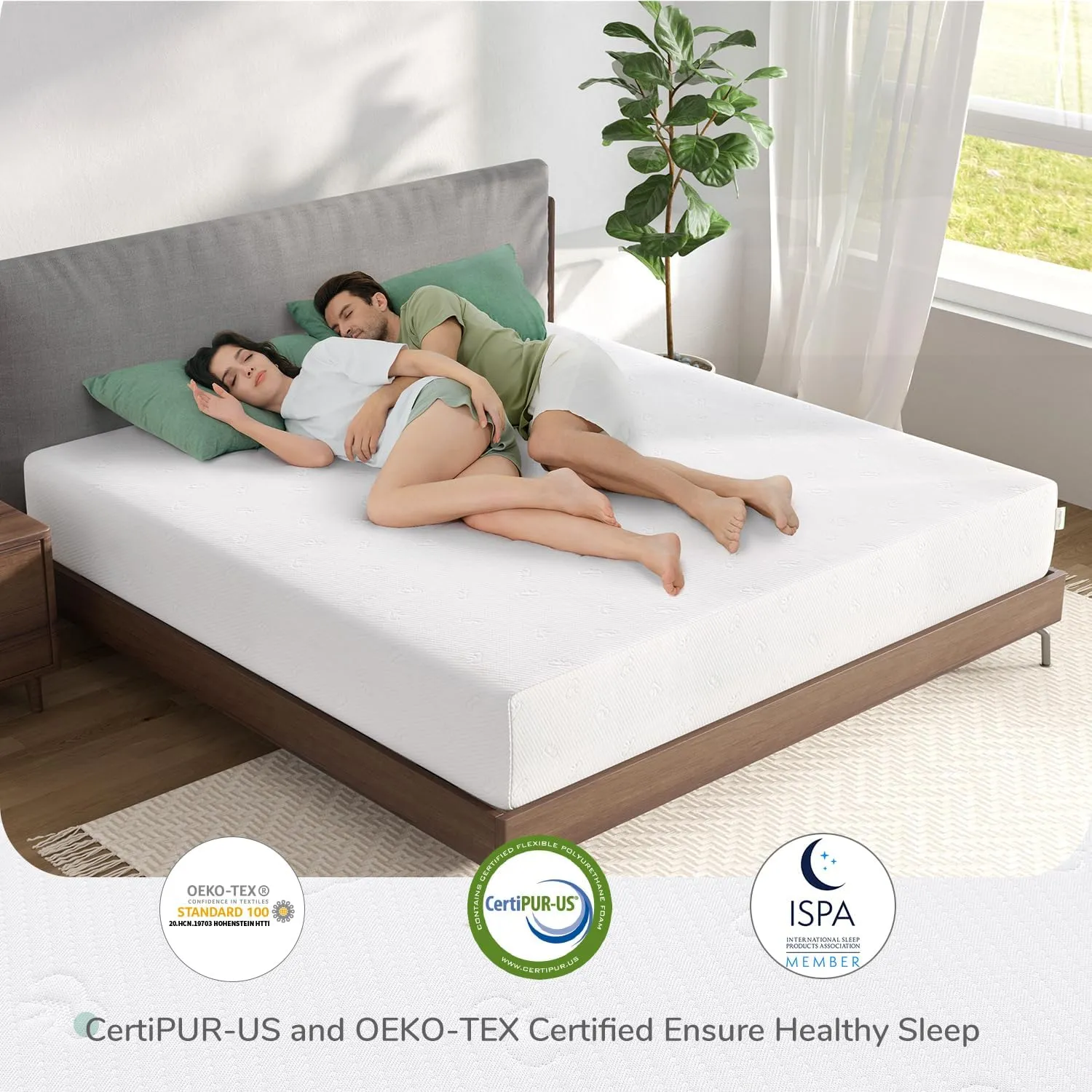 Novilla Twin Size Mattress, 8 Inch Memory Foam Mattress Twin for Pressure Relief & Comfort Sleep, Removable Washable Cover, CertiPUR-US Certified Twin Mattresses in a Box, Medium Firm