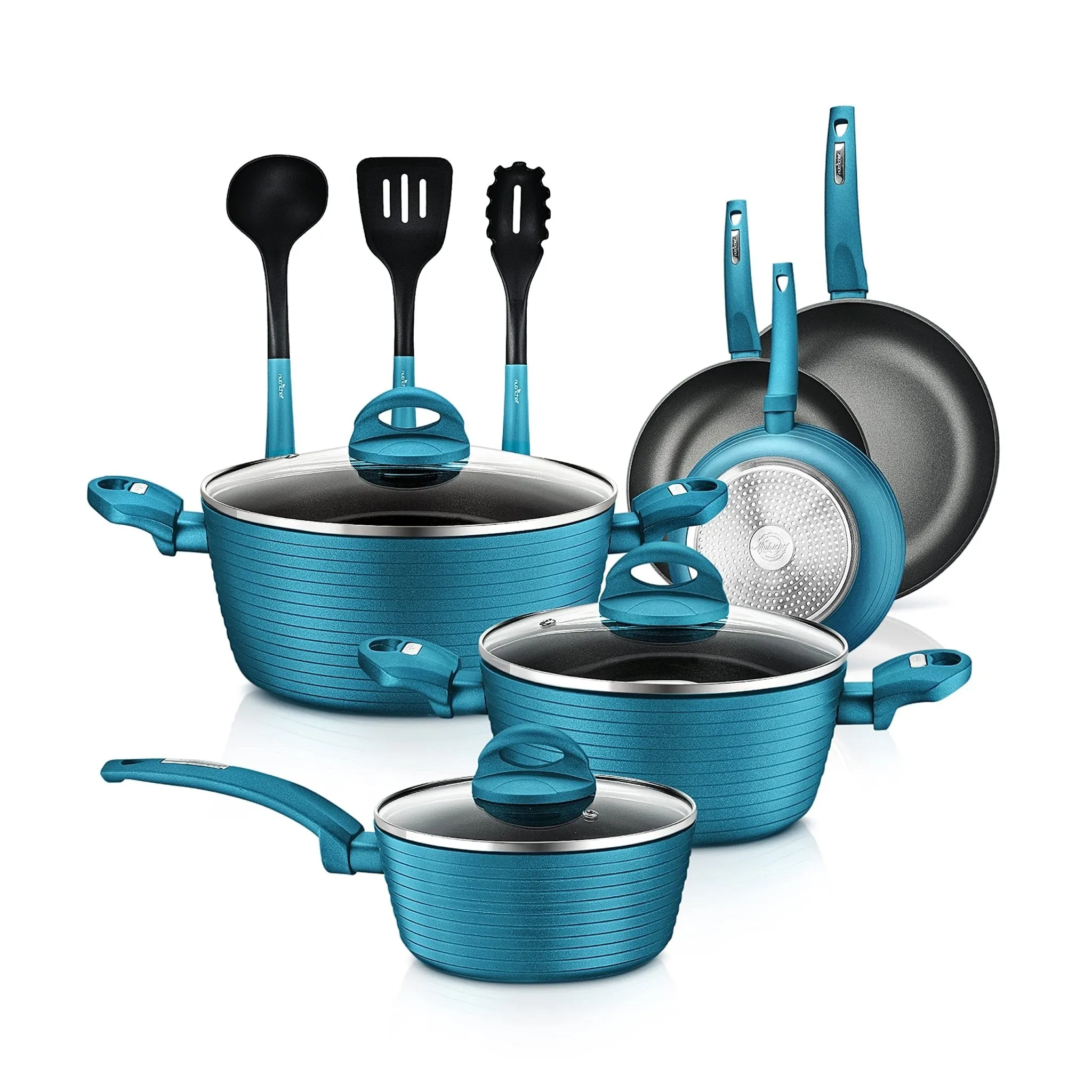 Nutrichef 12 piece Kitchen Set - Green