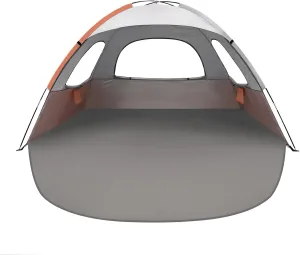 NXONE Beach Tent Sun Shade Shelter for 3/4/6 Person Person with UV Protection, Extended Floor, 3 Mesh Roll Up Windows & 8.0/8.5mm Fiberglass Rods丨Carry Bag Included