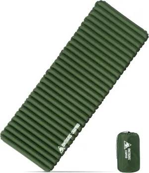 OneTigris Camping Sleeping Pad, Jade Ultralight Camping Mattress 2.8 R-Value Inflatable Sleeping Pads Compact for Camping Backpacking Hiking Traveling Tent 28.3 Extra-Wide with Patch-up Kit