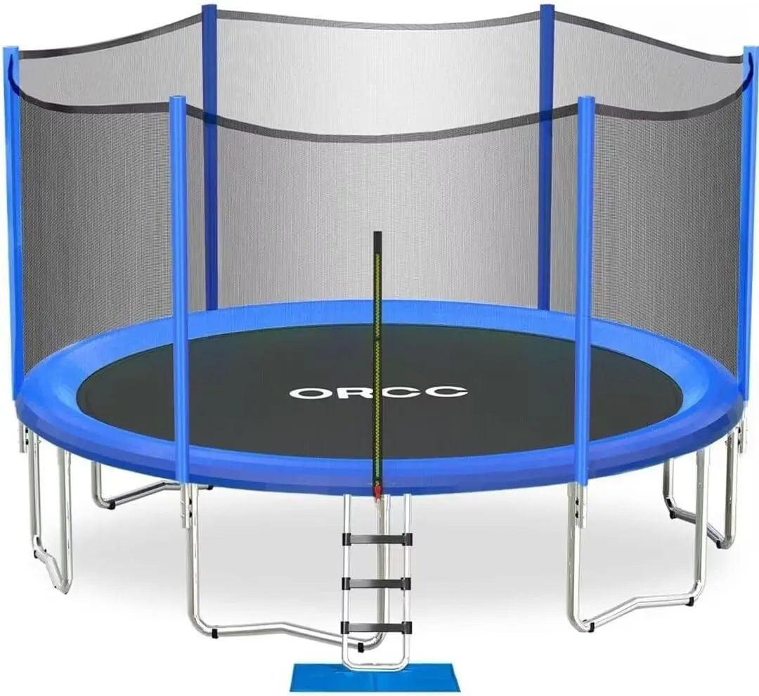 ORCC 1200LBS Weight Capacity Trampoline 16 15 14 12 10 8FT Outdoor Yard Trampolines for Kids Adults Outdoor Yard Trampolines for Kids Adults