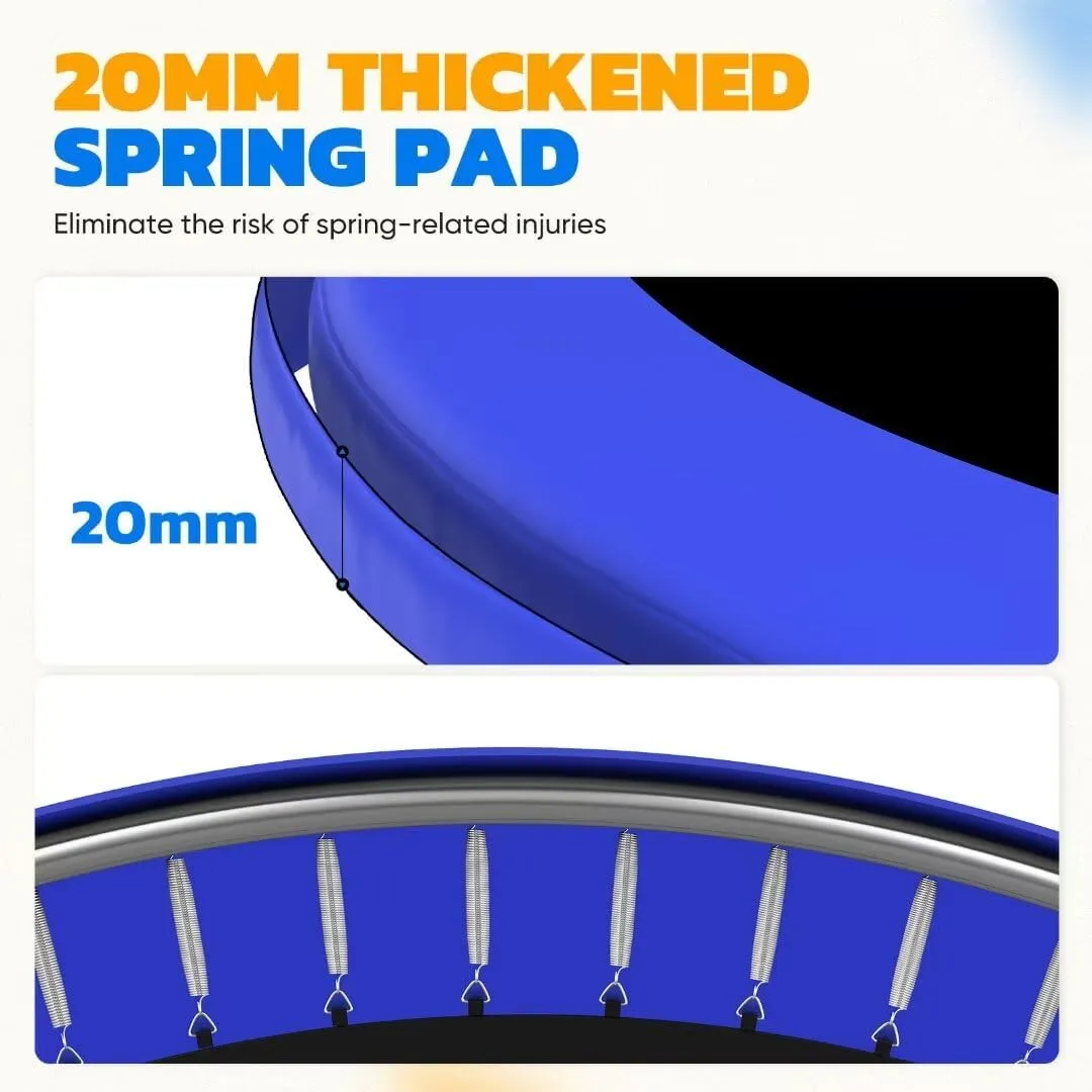 ORCC 1200LBS Weight Capacity Trampoline 16 15 14 12 10 8FT Outdoor Yard Trampolines for Kids Adults Outdoor Yard Trampolines for Kids Adults