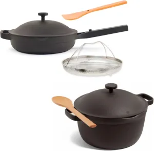 Our Place Cookware Duo - 7-Piece Set Including the Always Pan, Perfect Pot and Spatulas | Multifunctional, Toxin-Free Nonstick | Heat Safe up to 450°F | Oven, Stove, Induction Compatible | Char