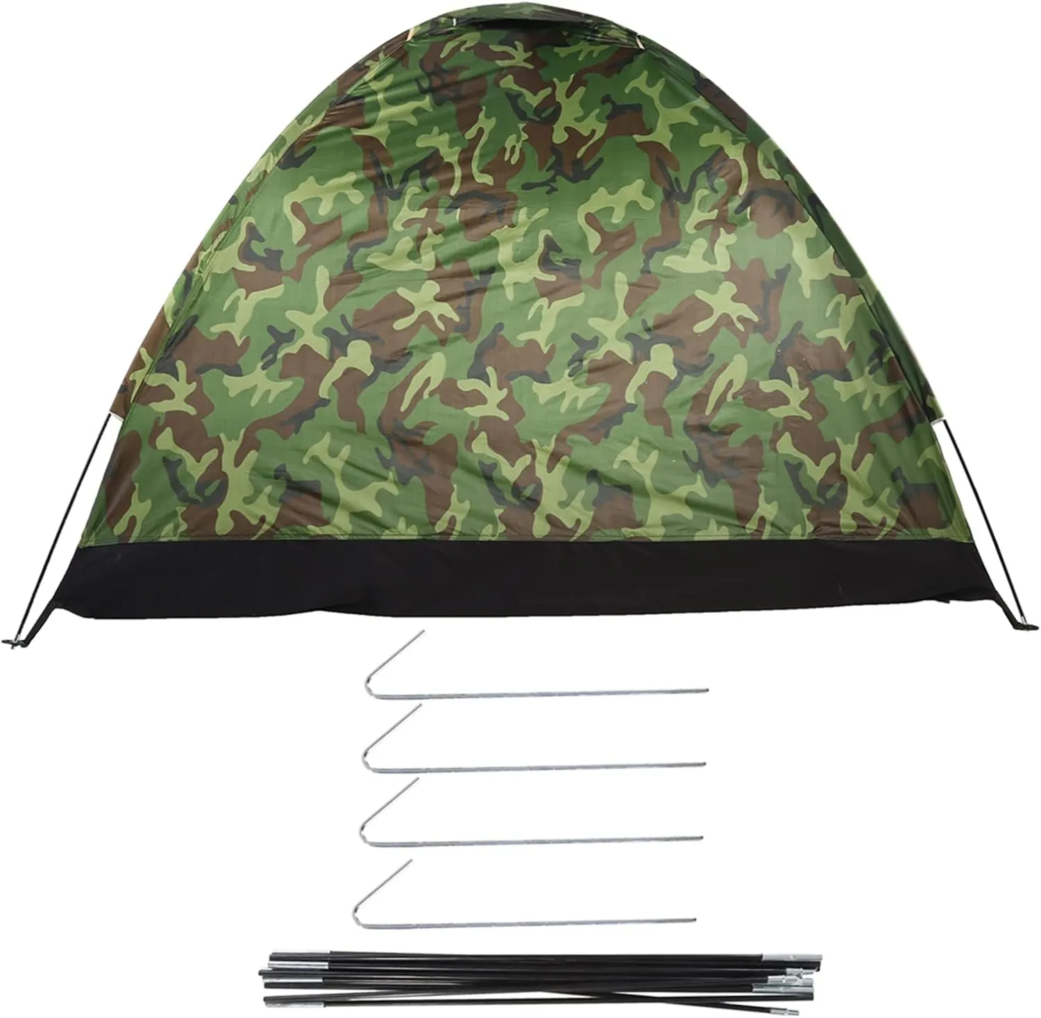 Outdoor Camouflage UV Protection Weather Resistant Tent for 3 4 Person Family Camping