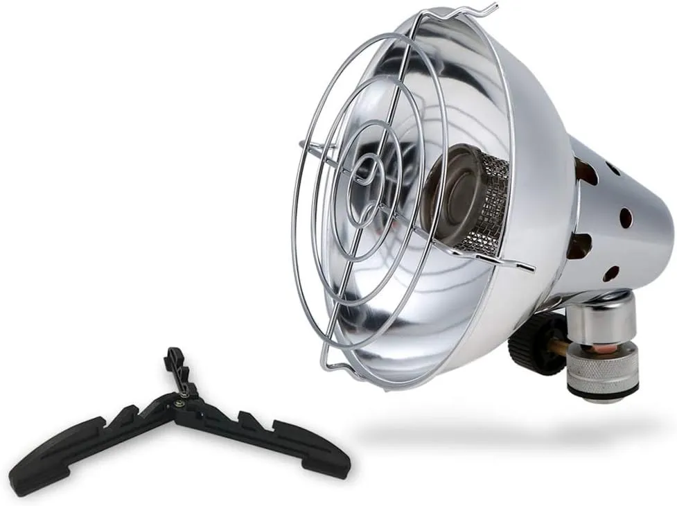 Outdoor Camping Gas Heater Warmer Heating with Stand Portable Gas Stove Outdoor Stove Fishing Hunting Propane Tent Heater
