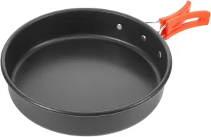 Outdoor Camping Pot Aluminum Alloy Camping Frying Pan Versatile Picnic Cookware Comfortable Handle