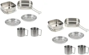 Outdoor Camping Tableware Camping Cookware Mess Pots Camping Cooker Portable Self Picnic Pans Cookware