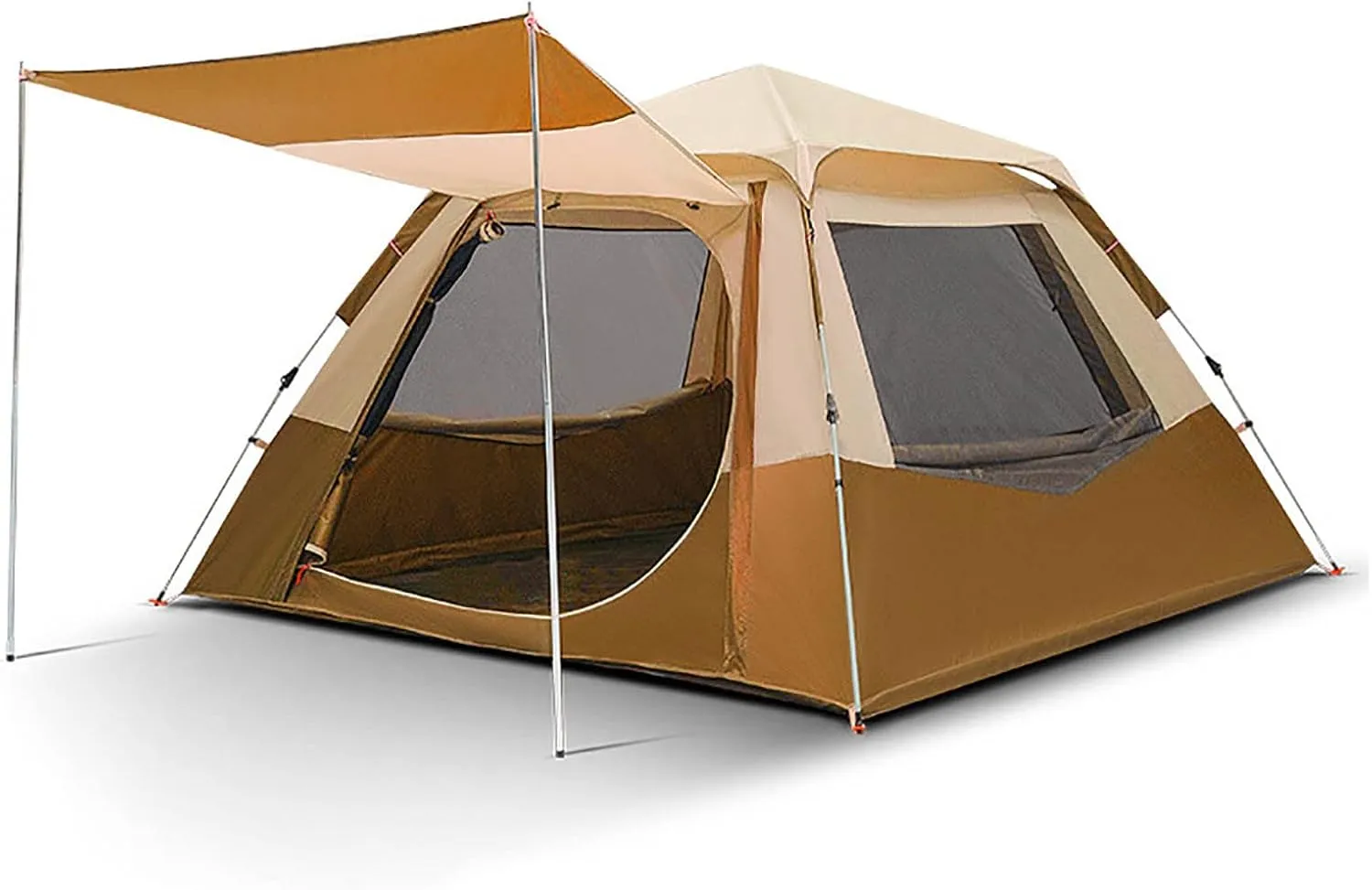 Outdoor Camping Tent, 3-4 Person Instant Family Camping Tent - Pop-Up Quick Setup Outdoor Tents Automatic Tents for Parties,Picnic, Outdoors Travel,Camping