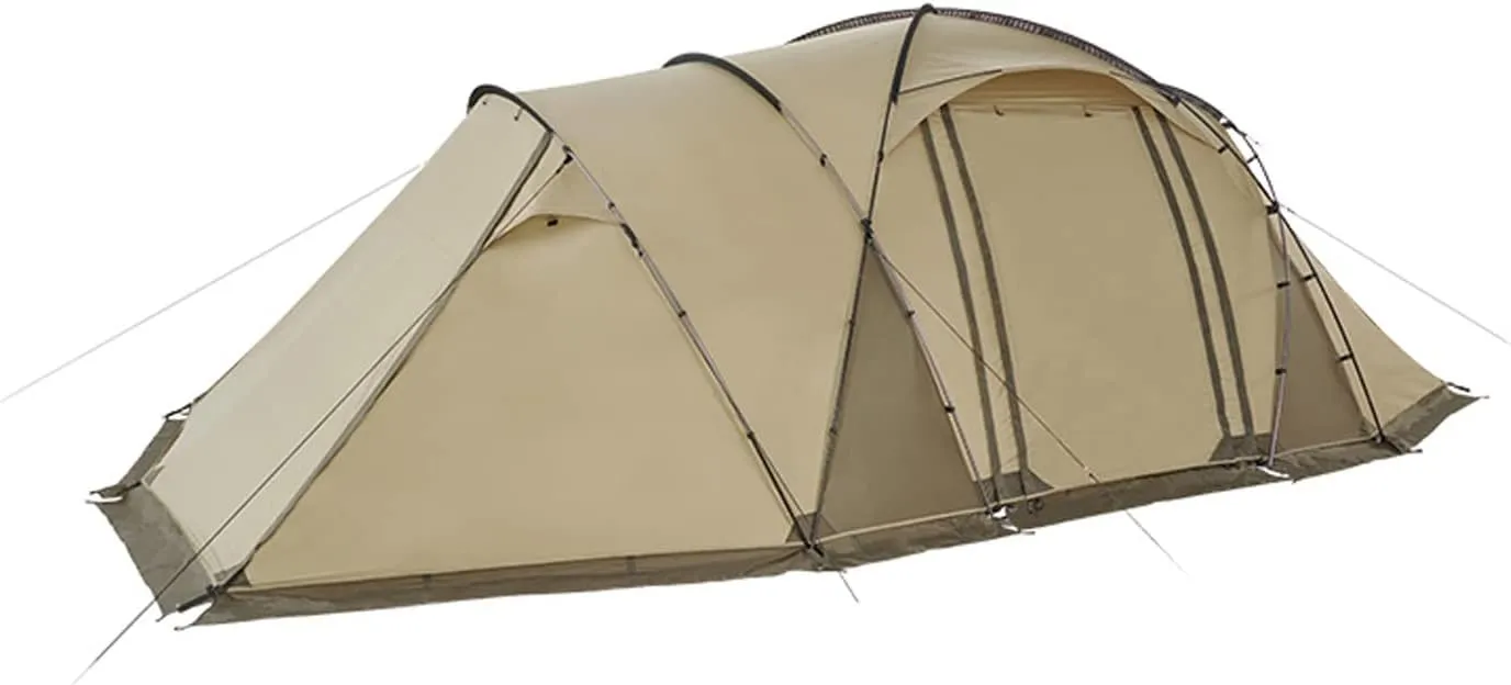 Outdoor Camping Tent Rain and Sun Protection Tunnel Tent Family Tent for Hiking Backpacking Traveling