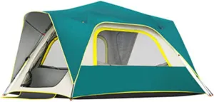Outdoor Camping Tents for 4-5 Person, Windproof Rainproof Comfort Automatic Instant Pop Up Tent for Hiking Travelling Fishing Backpacking Picnic
