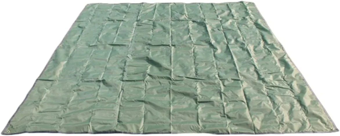 Outdoor Canopy Tent Footprint Tarp Groundsheet Blanket Mat for Camping Sunshade Shelter and Protection Army Green