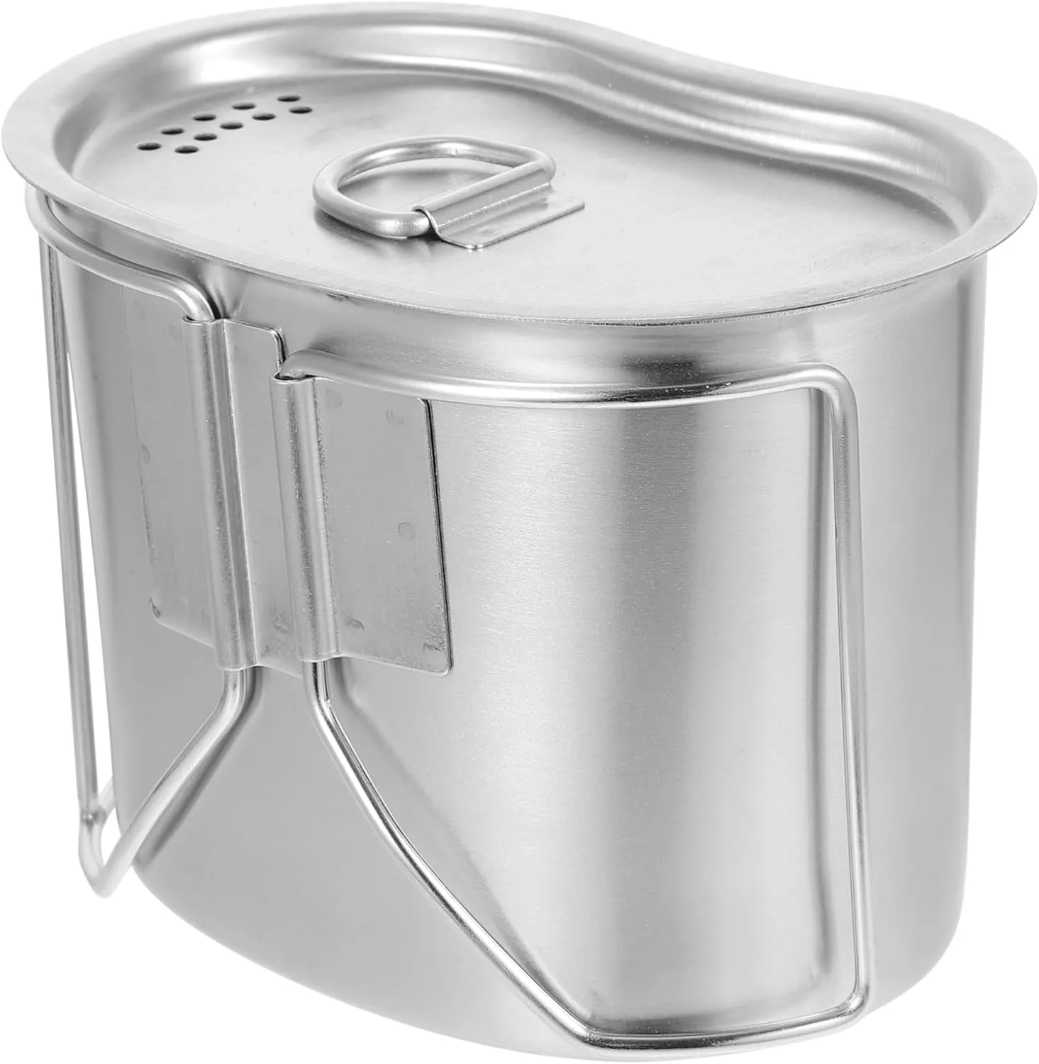 Outdoor Cooking Pot Portable Camping Kettle Set Compact for Hiking Locking Lid