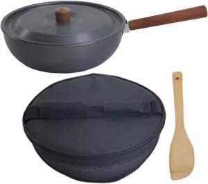 Outdoor Cooking Pot Sturdy Aluminum Alloy Nonstick Coating Detachable Handle for Camping Picnics and Travel