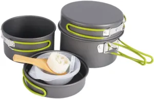 Outdoor Cookware Camping Set Picnic Cookware 5-Piece Nonstick Cooking Set Pan Kit Camping Supplies