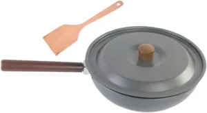 Outdoor Frying Pan Tableware Portable Multifunctional Cookware Wok Pan Nonstick for Backpacking Picnic BBQ Outdoor Hiking