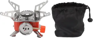 Outdoor Gas Stove, Folding Outdoor Burner Mini Quadrate Stove for Cooker Camping Picnic Portable Gas Stove