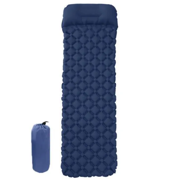 Outdoor mat camp inflatable sleeping mat self inflated mat Sleeping Pad Inflatable Air Cushion Camping with Pillow Air Mattress