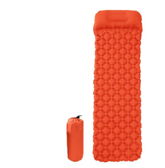Outdoor mat camp inflatable sleeping mat self inflated mat Sleeping Pad Inflatable Air Cushion Camping with Pillow Air Mattress