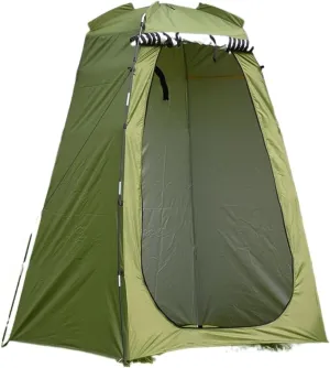 Outdoor Portable Shower Tents Camping Changing Fitting Room Waterprof Summer Beach Privacy Toilet Shelter Tent Change Clothes Tent (Color : ArmyGreen, Size : 1)