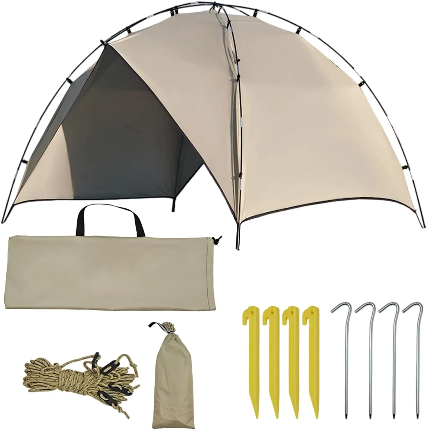 Outdoor Tent - Easy Setup Outdoor Camping Tent,Foldable Instant Canopy Portable Shade for Family Adult Hiking Backpacking Travel Picnic Festival Backyard Patio Porch Deck