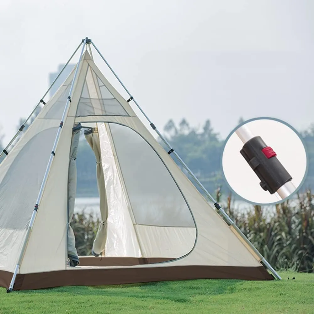 Outdoor Tipi Tent Portable Tent Water-Resistant & UV Protection Sun Shelter Camping Tent with Carrying Bag for Camping, Hiking, Climbing, Travel